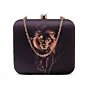Woman Majestic Lion Royale Printed Clutch