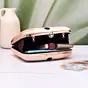 Woman Minimal Floral Abstract Printed Clutch