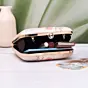 Woman Soft Pastel Floral Portrait Clutch