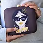 Women Girl Boss Printed Clutch