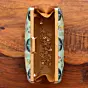 Women Customised Mother's Day Green Printed Clutch