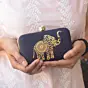 Woman Mother Daughter Twinning Printed Clutch