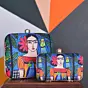 Women Mother Daughter Twinning Printed Clutch