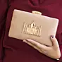 Women Party Clutch with Tajmahal Motif