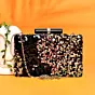 Woman Multi-colored Sequins Clutch