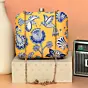 Women Blue Floral Printed Clutch