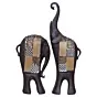 Set of 2 Elephant Statues Animal Figurine Decorative Showpiece