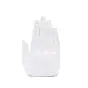 Decorative Palm Buddha Figurine Showpiece - 17 cm (Polyresin, White)