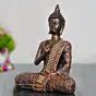 Polyresin Brown Handcrafted Meditating Blessing Buddha Statue