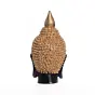 Polyresin Golden and Black Meditating Buddha Head Statue