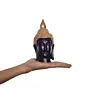 Polyresin Golden and Black Meditating Buddha Head Statue