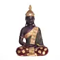 Polyresin Brown and Gold Handcrafted Meditating Buddha Statue