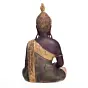 Polyresin Brown and Gold Handcrafted Meditating Buddha Statue