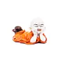 Polyresin Resting Laughing Cute Baby Buddha Statue