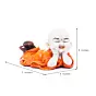 Polyresin Resting Laughing Cute Baby Buddha Statue
