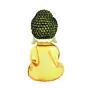 Polyresin Yellow and White Praying Monk Buddha Statue