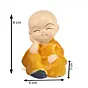 Polyresin Set of 4 Monk Child Buddhas Statue