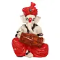 Lord Ganesha Idol Playing Dholak Musical Instrument