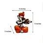 Orange Polyresin Lord Ganesha playing Violin Idol