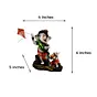 Lord Ganesha Flying Kites Polyresin God Idol