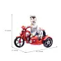 Polyresin Lord Ganesha Idol Riding a Scooter with Mouse