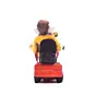 Polyresin Lord Ganesha Idol riding Scooter (Red and Yellow)