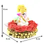 Polyresin Lord Ganesha Idol on Decorative Plate for Car Dashboard and Home