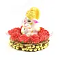 Polyresin Lord Ganesha Idol on Decorative Plate for Car Dashboard and Home