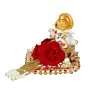 Polyresin Lord Ganesha Idol on Decorative Handcrafted Plate for Home and Car Dashboard