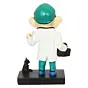 Polyresin Decorative Lord Ganesha Idol in Doctor Avatar (Green, White, Black and Blue)