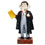 Black, Grey, & Orange Polyresin Handcrafted Lawyer Lord Ganesha Idol