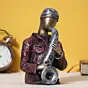 Musician Man Playing Trumpet Musical Instrument Human Figurine Decorative Showpiece