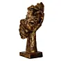 Brown Antique Finish Polyresin Man Face resting on hand Handcrafted Decorative Showpiece