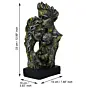 Silver Polyresin Man Kissing Woman Kissing a Child Figurine