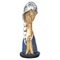 Silver and Golden Polyresin Handcrafted Women Praying Statue Human Figurine