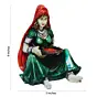 Polyresin Rajasthani Women Statue Human Figurine Decorative Showpiece
