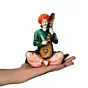 Polyresin Rajasthani Men playing Sitar Musical Instrument Handcrafted Decorative Showpiece