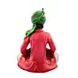 Polyresin Rajasthani Men Playing Dholak Handcrafted Decorative Showpiece (Pink and Green)