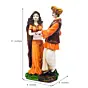 Polyresin Rajasthani Man And Women Statue Decorative Human Figurines Home Decor Showpiece