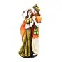 Polyresin Rajasthani Man And Women Statue Handcrafted Human Figurines Decorative Showpiece