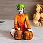 Polyresin Rajasthani Musician Men Statue Playing Tabla Human Figurines Home Decor Showpiece