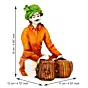 Polyresin Rajasthani Musician Men Statue Playing Tabla Human Figurines Home Decor Showpiece