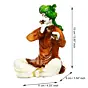 Polyresin Rajasthani Musician Men Statue Playing Flute Human Figurines Home Decor Showpiece