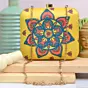 Women Yellow Mandala Printed Clutch Bag