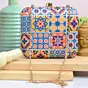 Women Multicolor Traditional Printed Clutch