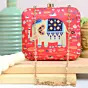 Women Quirky Elephant Printed Clutch