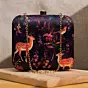 Women Deer And Flower Printed Clutch