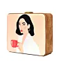 Red Cup Women Printed MDF Clutch