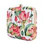 Women Lotus Printed Clutch
