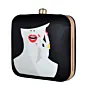 Half Face Women Printed Clutch